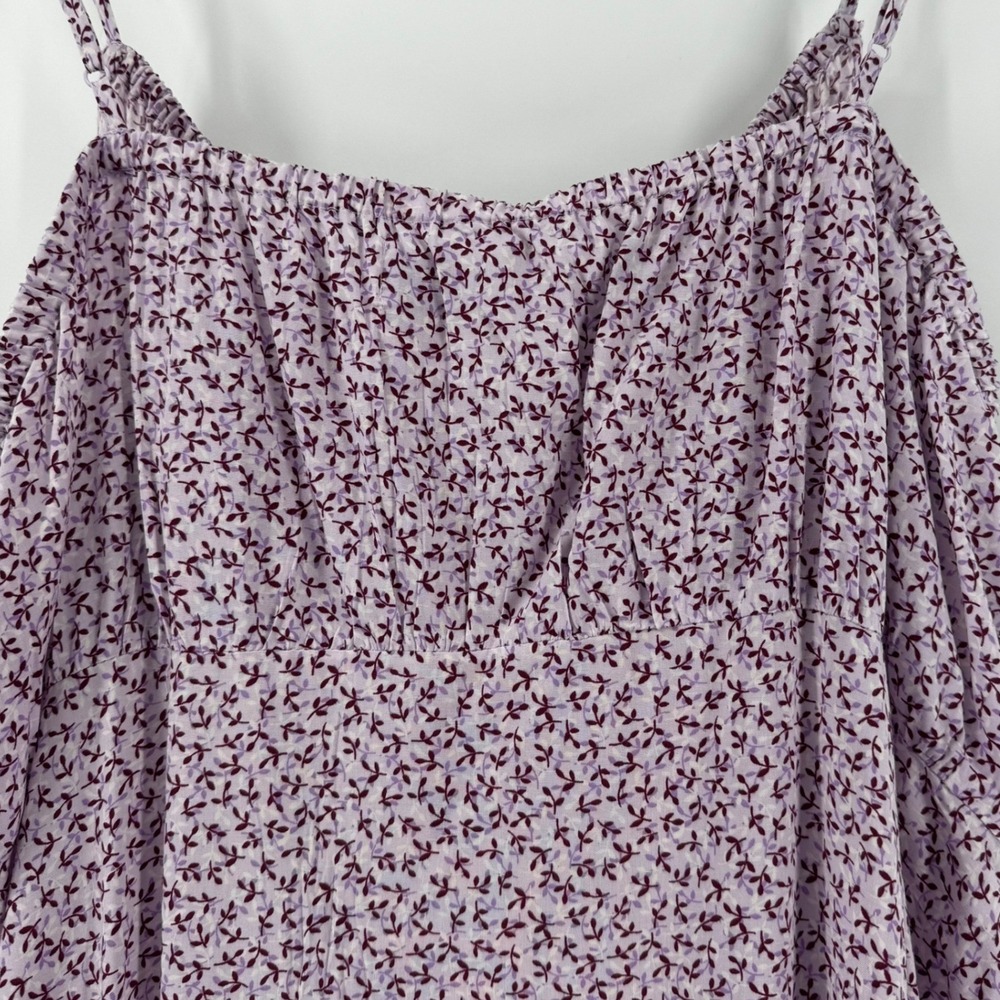 Old Navy Womens XL Purple Floral Cami Maxi Dress Sleeveless Boho Cottagecore - Picture 4 of 7